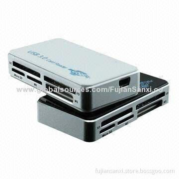 Super Speed USB3.0 Card Readers with 6 Slots, Support Reading SD, MS, M2, CF, XD, Micro SD/TF